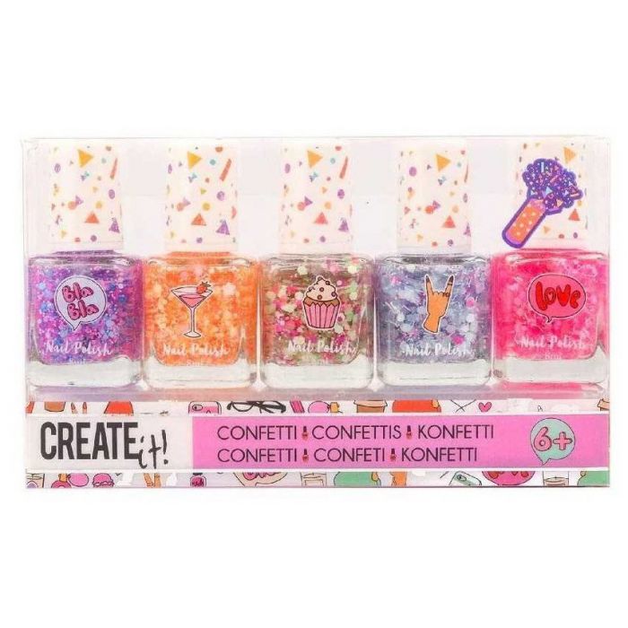 Набор косметики Create It! Set Esmaltes de Uñas Confetti Create It!, Multicolor будуар конфетти с 1368