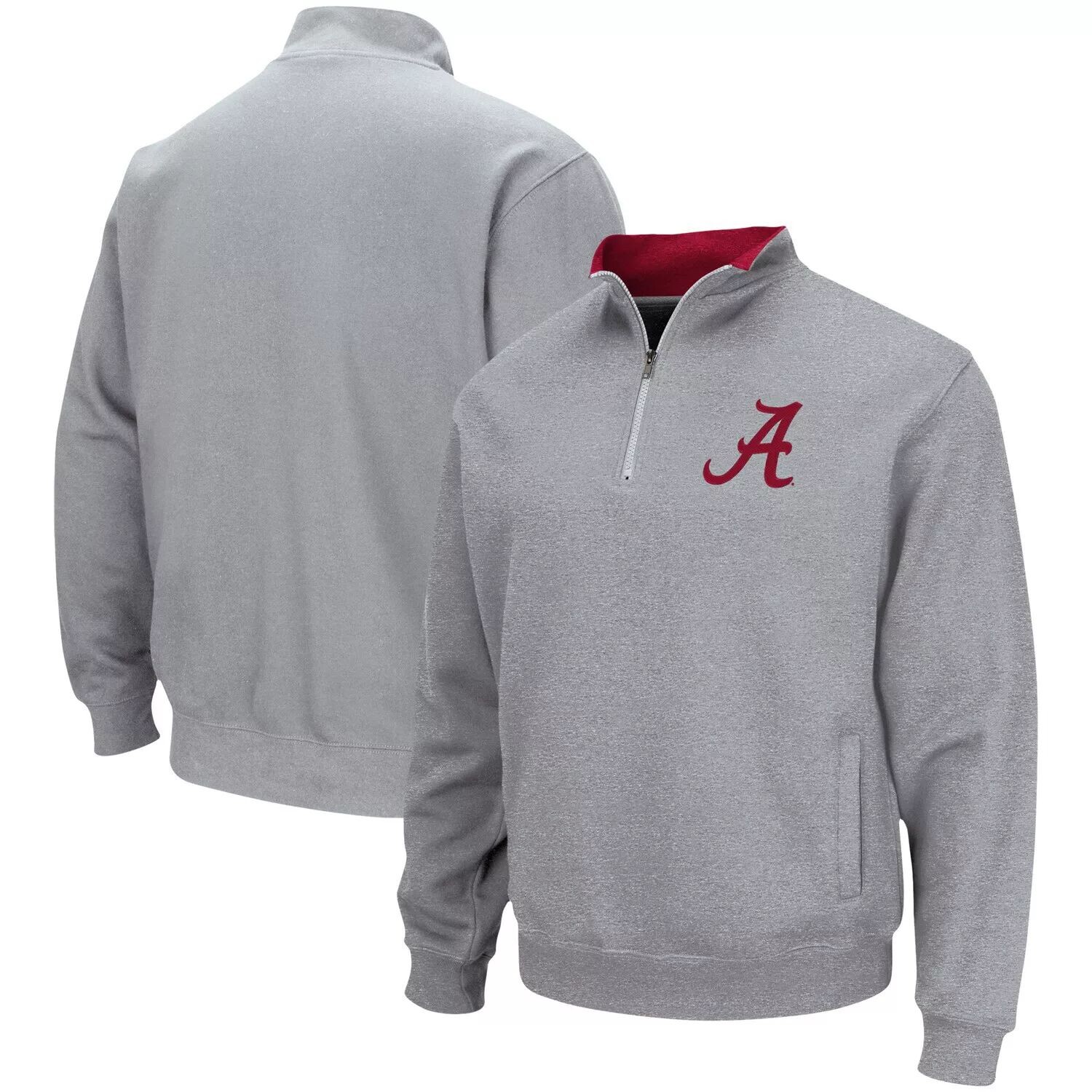 

Мужская серая куртка с логотипом Alabama Crimson Tide Tortugas Team и молнией четверть Colosseum, Серый