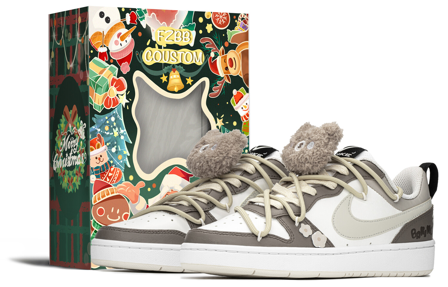 

Женские кроссовки для скейтбординга Nike Court Borough, Brown khaki