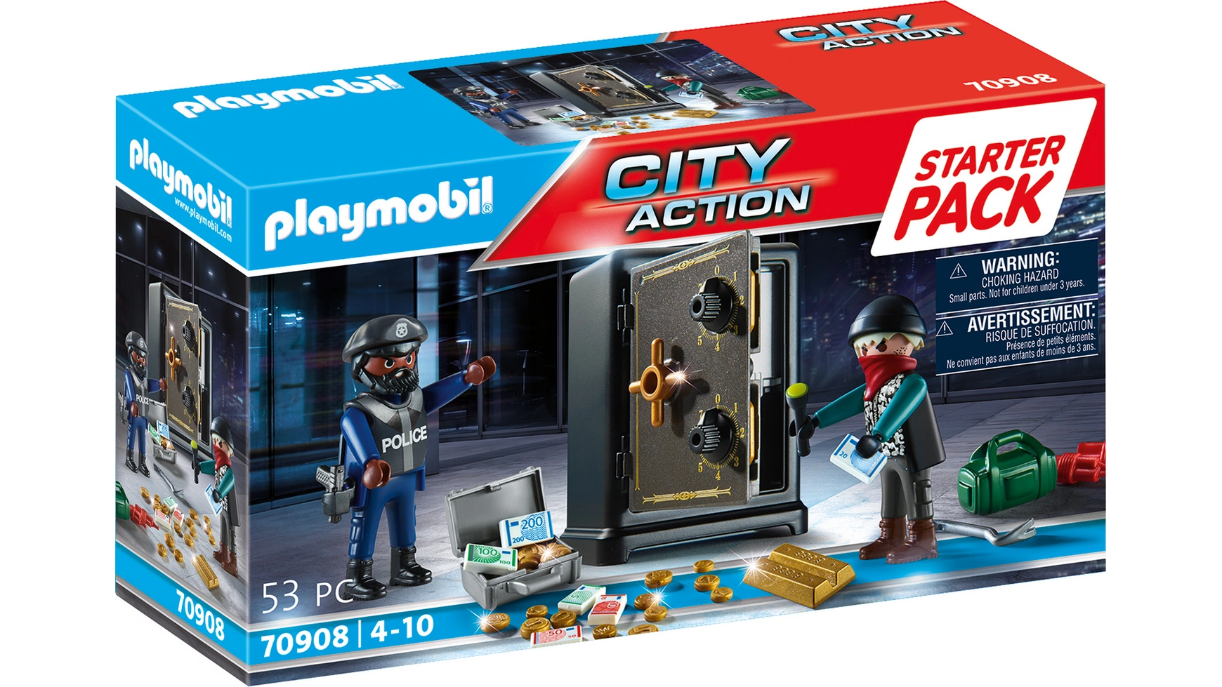 City action стартовый пакет safe cracker Playmobil city life стартовый набор hot rod playmobil