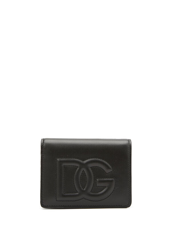 

Женский кожаный кошелек с логотипом Dolce&Gabbana, черный