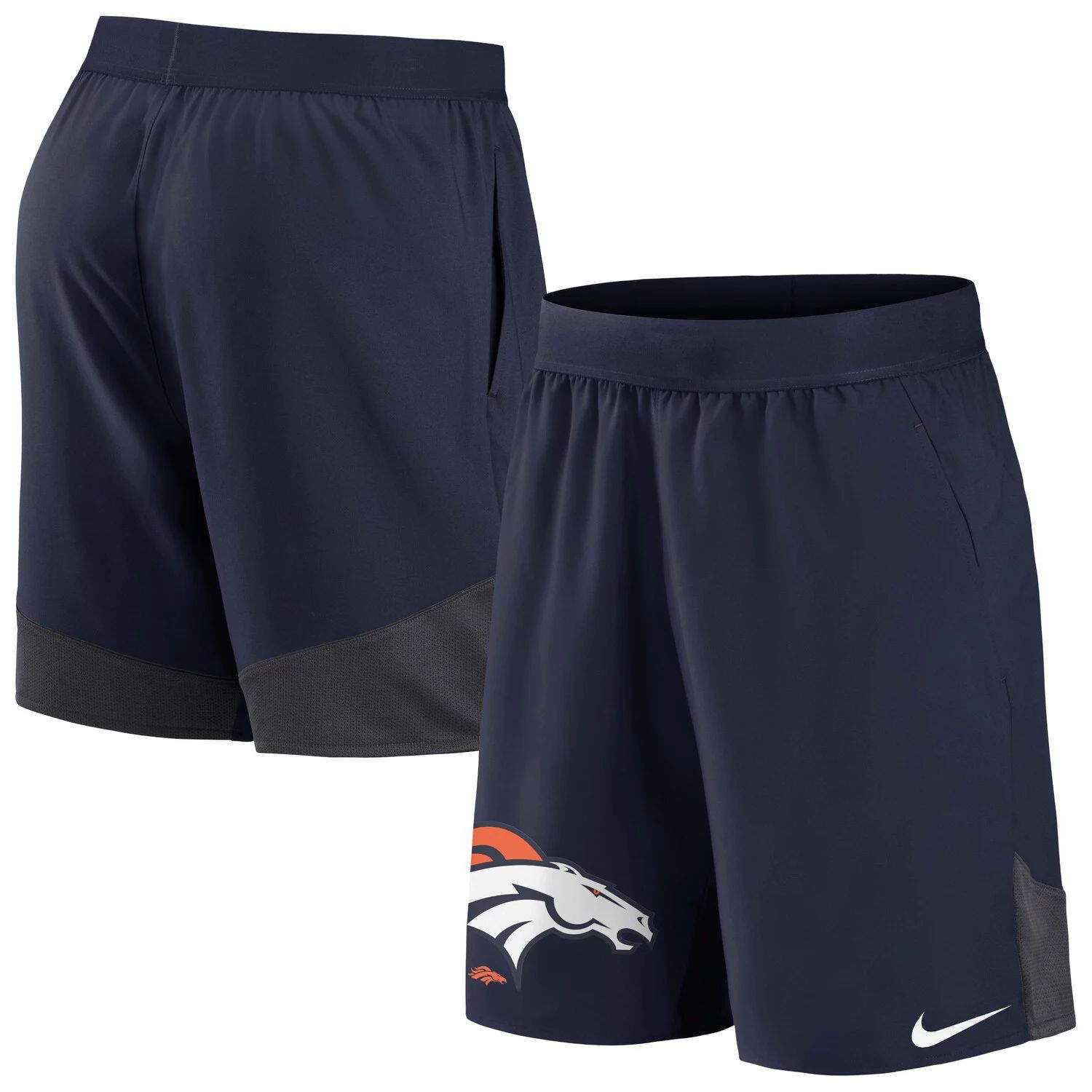 Мужские темно-синие эластичные шорты Denver Broncos Performance Nike