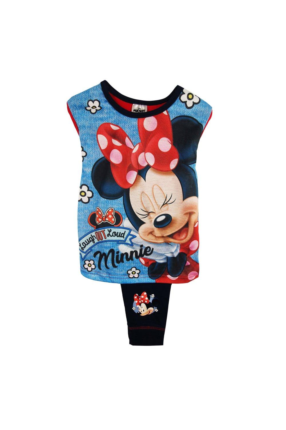 Пижамный комплект с верхом и низом «Микки и друзья» и Минни Маус Disney, темно-синий контейнер для продуктов минни маус цветы 290 мл