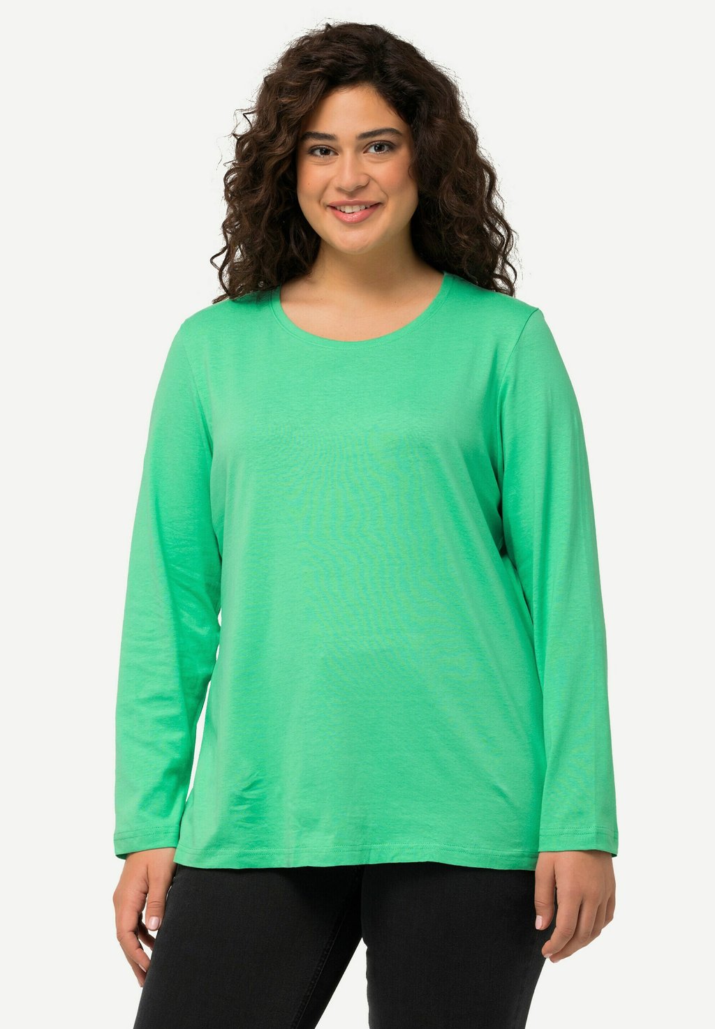 Рубашка с длинным рукавом COL ROND Ulla Popken, цвет frühlingsgrün толстовка ulla popken цвет frühlingsgrün