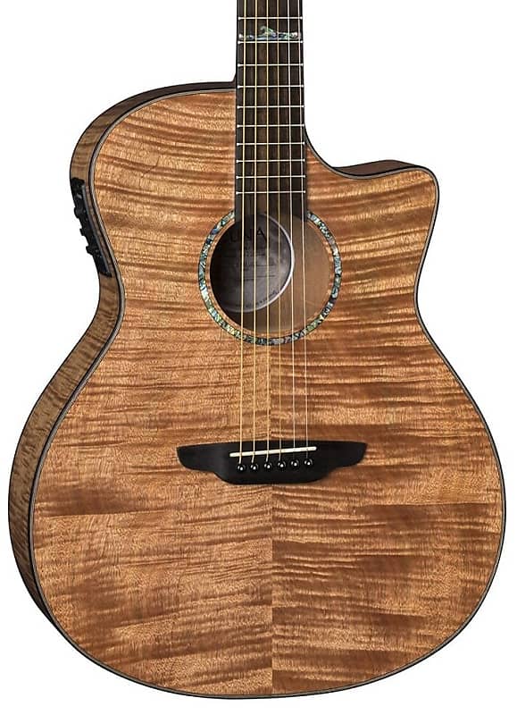 

Акустическая гитара Luna High Tide Grand Concert Cutaway Acoustic-Electric Guitar Exotic Mahogany