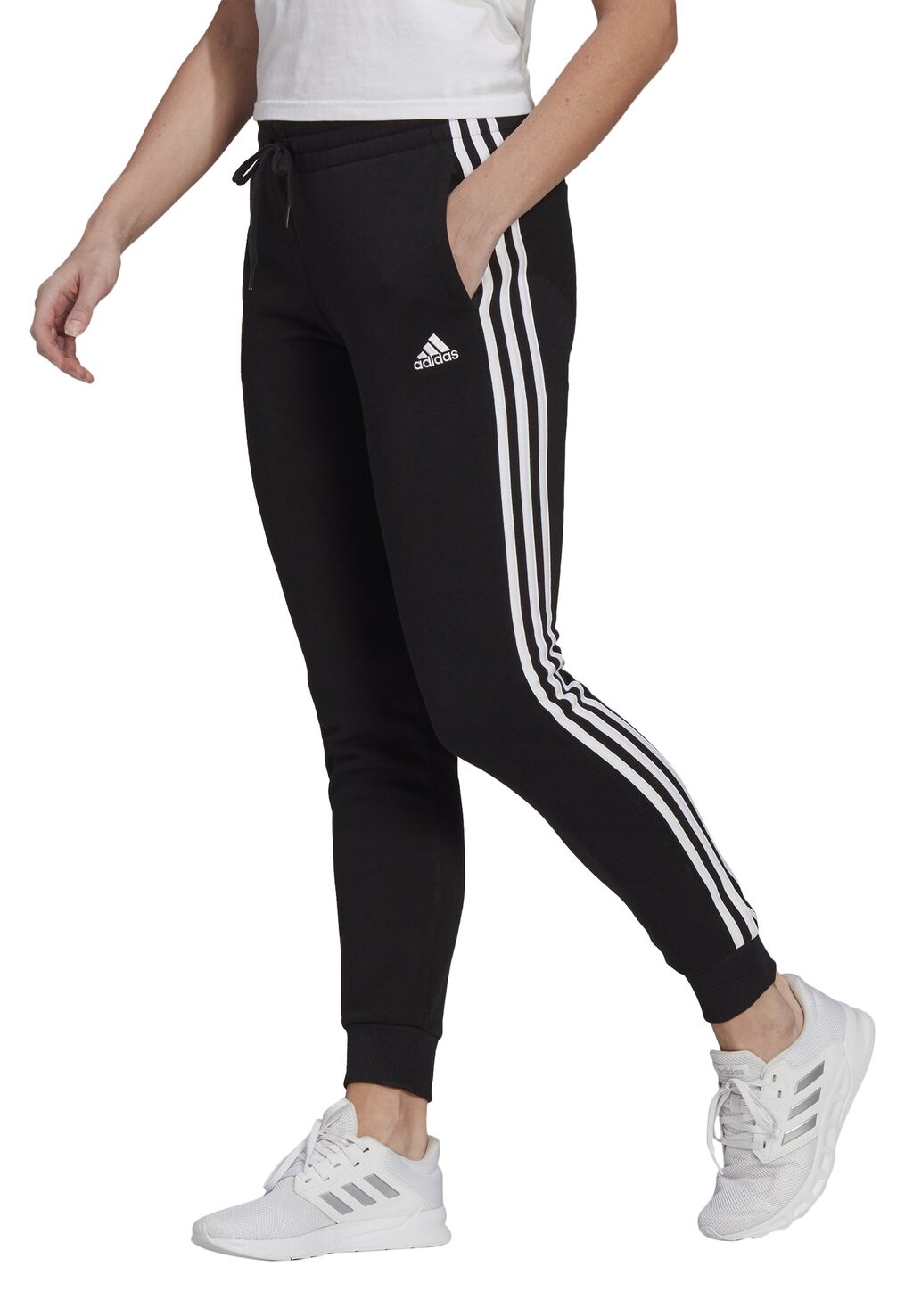 

Спортивные брюки Adidas, черно-белый, Черный