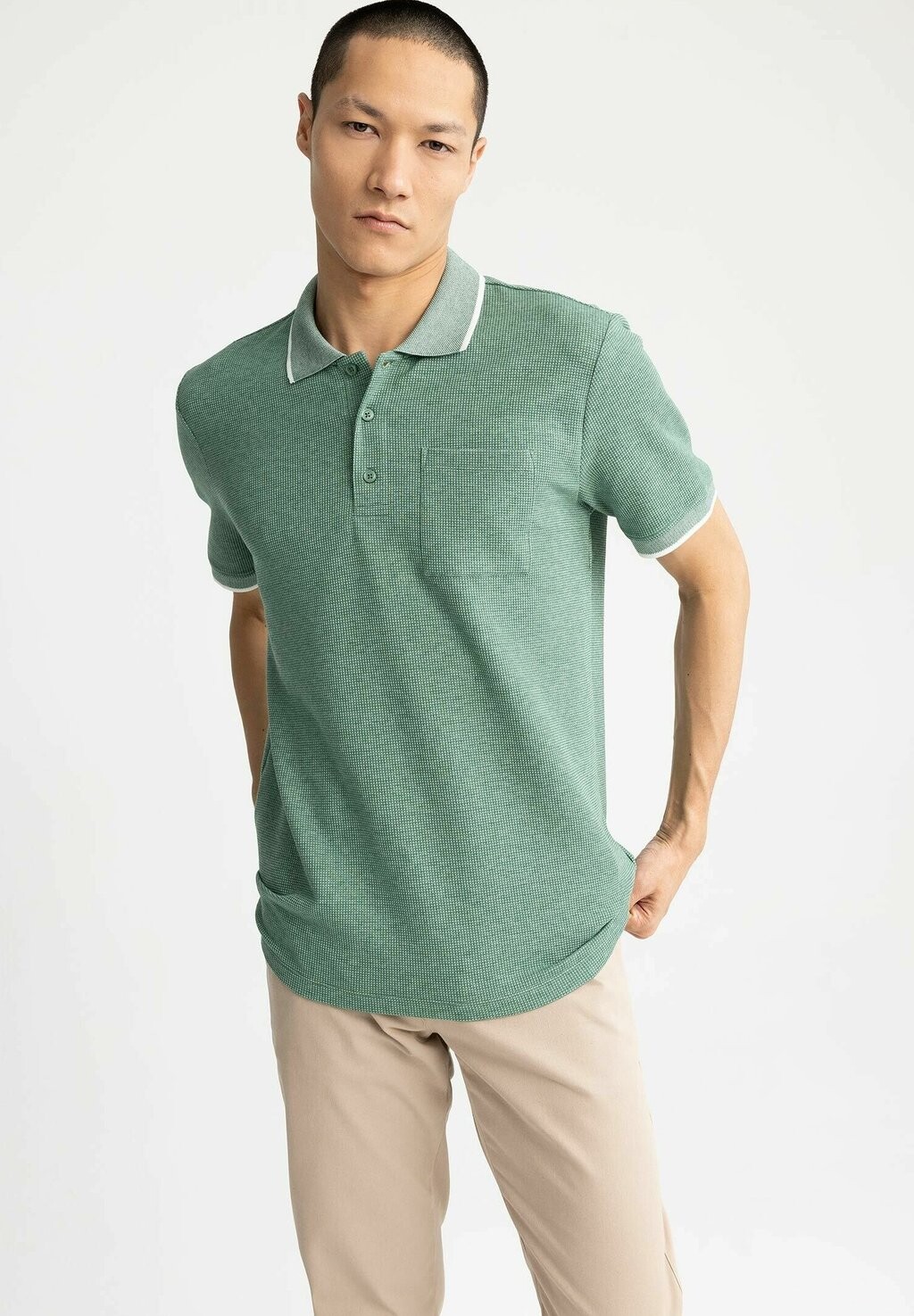 

Рубашка-поло REGULAR FIT DeFacto, цвет green