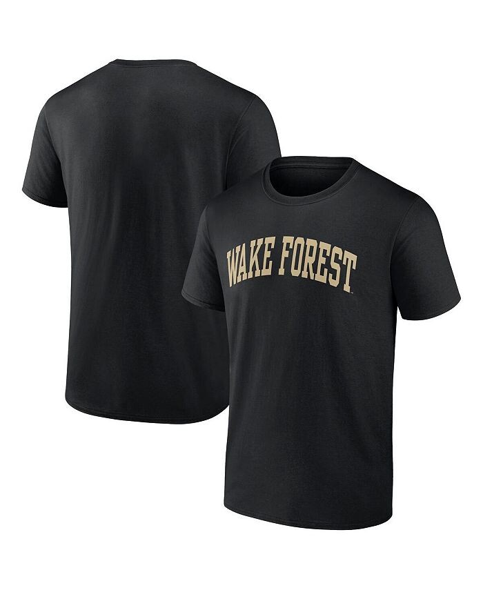 

Мужская футболка с логотипом Black Wake Forest Demon Deacons Basic Arch Fanatics, черный