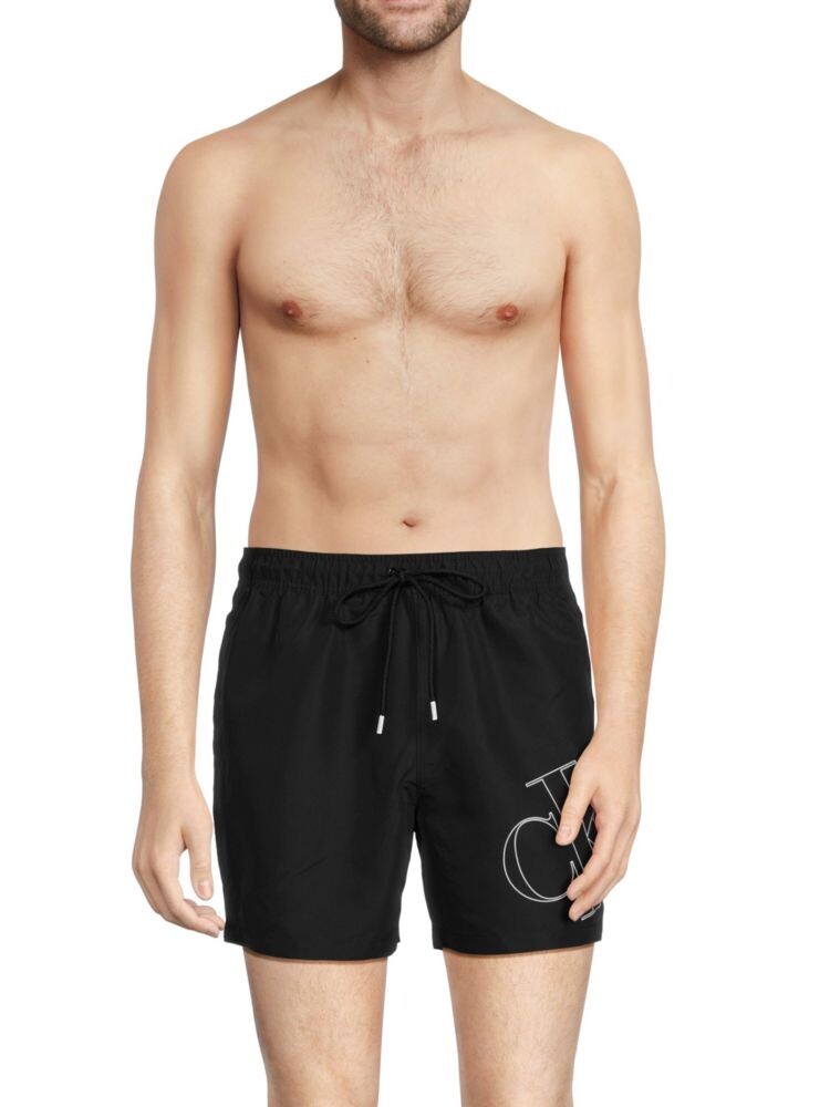 

Шорты с логотипом на шнурке Calvin Klein, черный