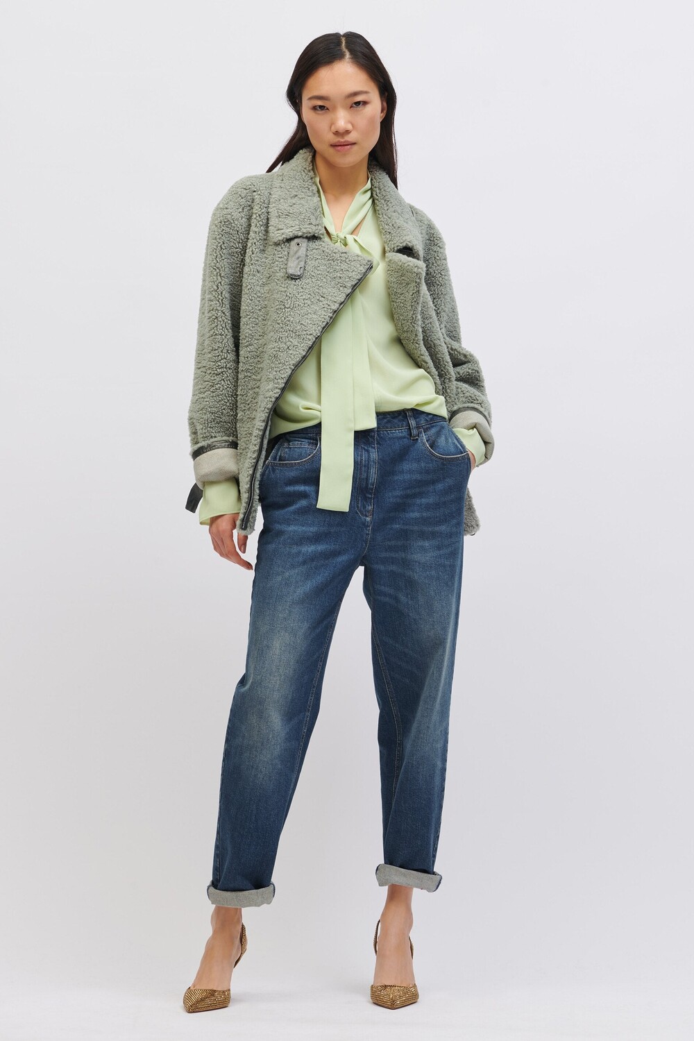 

Настоящий эластичный деним. LUISA CERANO, цвет blue denim