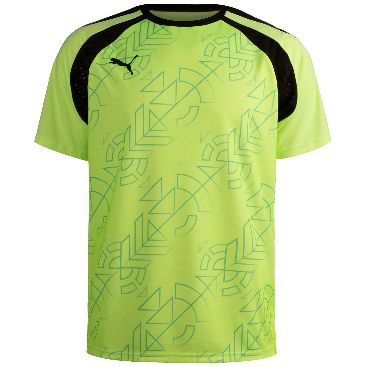 

Рубашка Puma Trainingsshirt TeamLIGA Graphic, цвет neongelb/mint