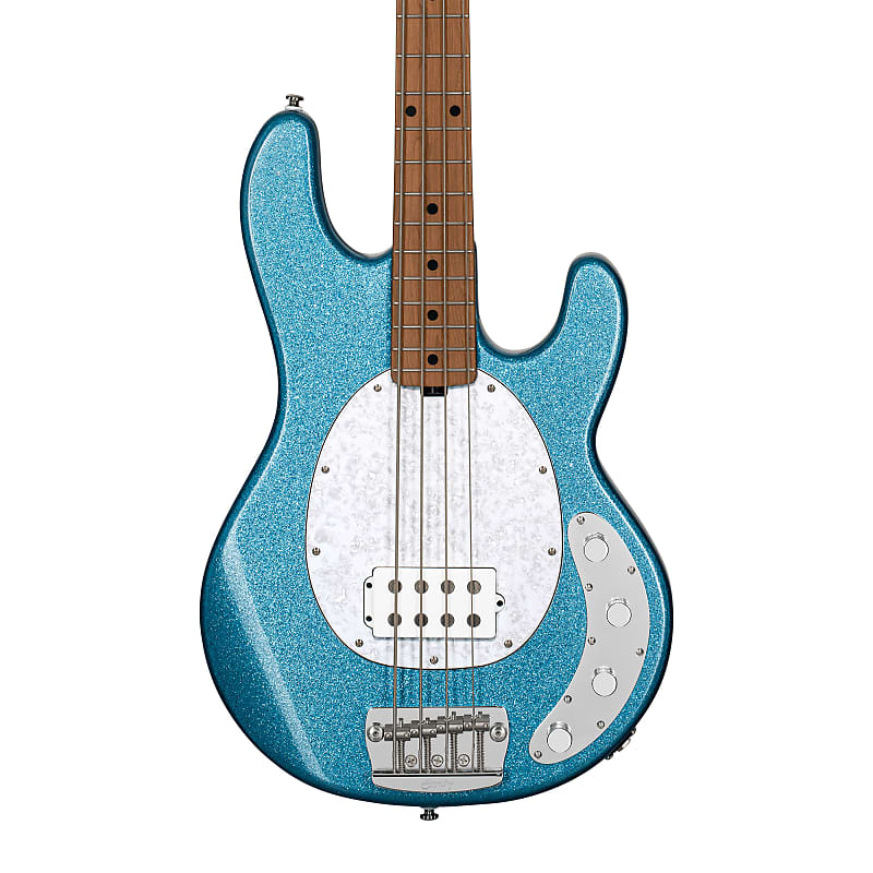 Басс гитара Sterling by Music Man StingRay34 Bass Blue Sparkle With Gig Bag