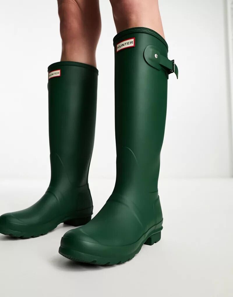 

Зелёные резиновые сапоги Hunter Original Tall