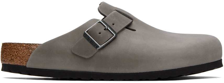 

Серые лоферы Boston с мягкой стелькой Regular Regular Birkenstock, Серый