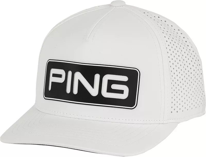 Мужская кепка для гольфа Ping Golf Tour с вентиляцией Delta, белый