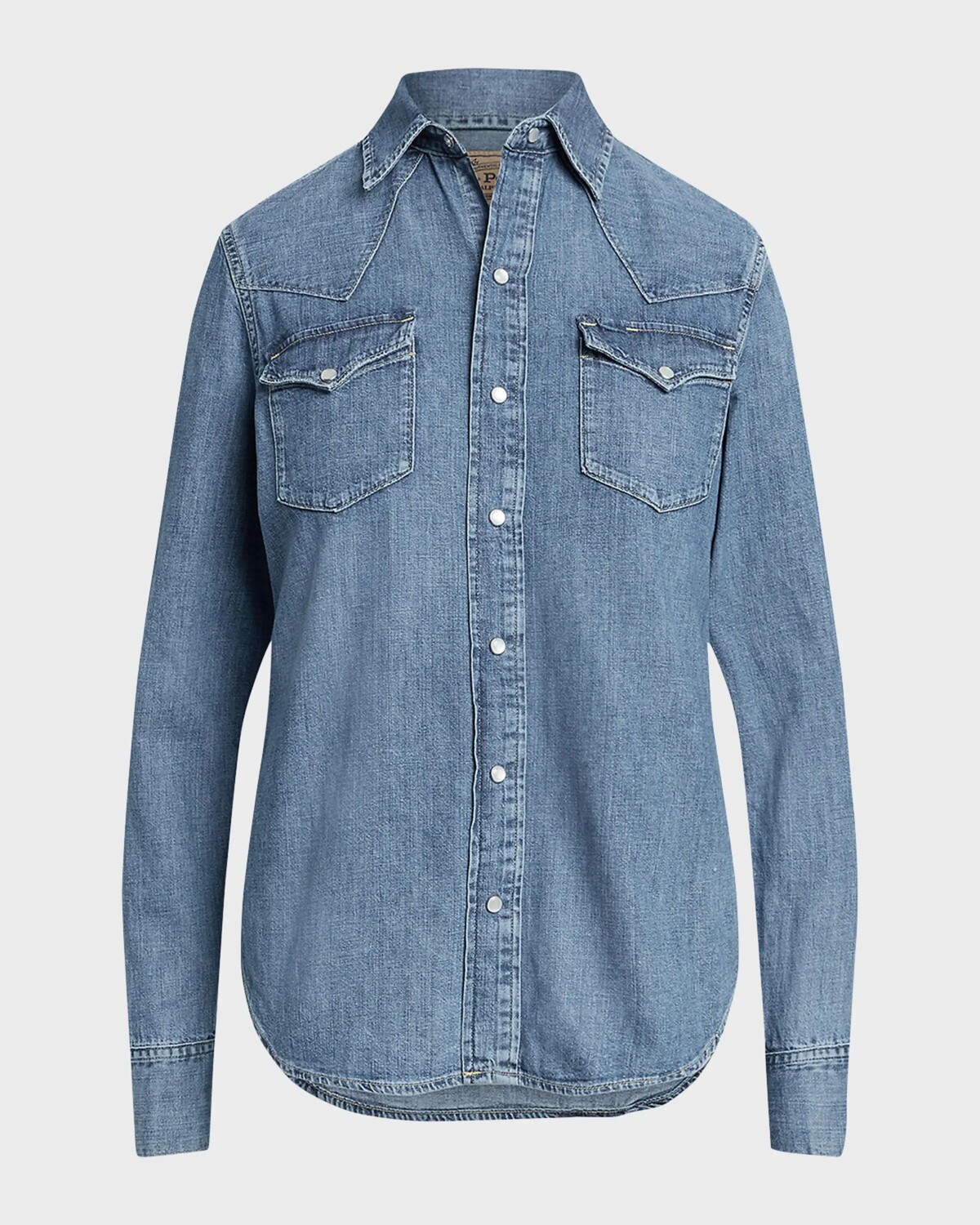 

Джинсовая рубашка в стиле вестерн Polo Ralph Lauren, цвет Canaria Wash
