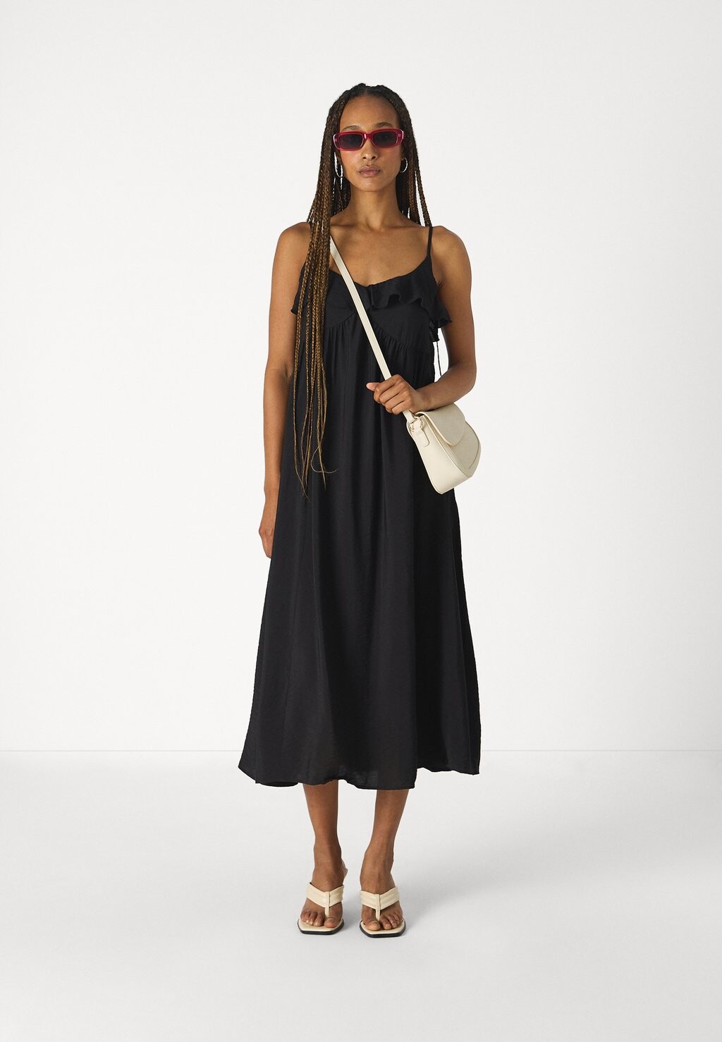 

Платье макси Jdyzeena Life Frill Maxi Dress JDY, черное