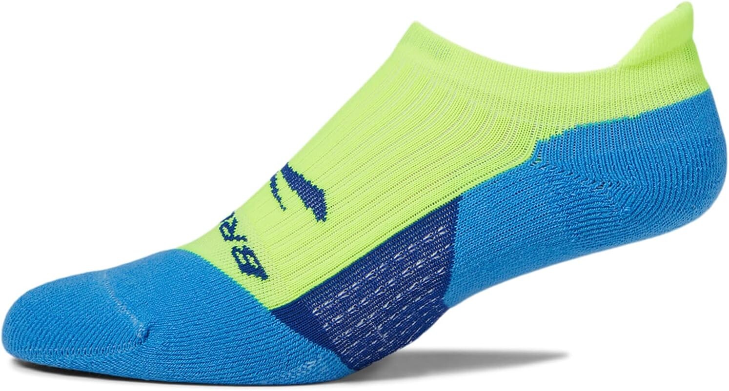 

Носки для неявки с призраками Brooks, цвет Neon Yellow/Navy