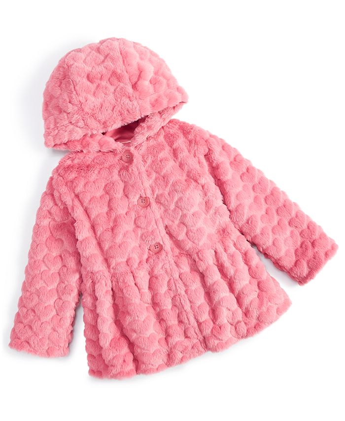 Пальто из искусственного меха для маленьких девочек First Impressions, розовый бумага colour impressions gloss 100 sra3