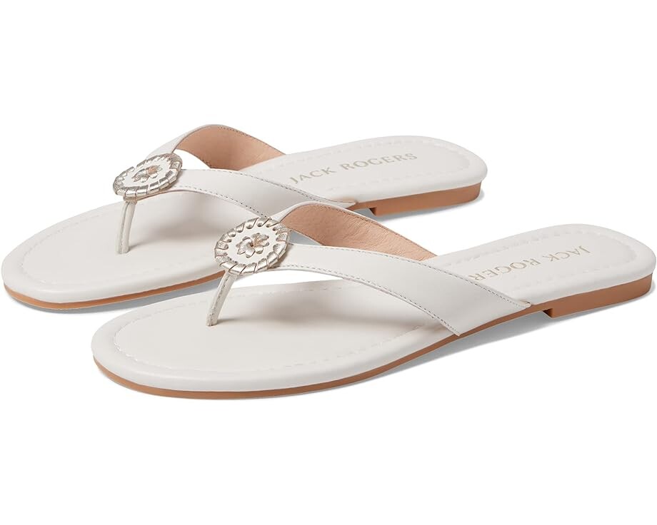 

Сандалии Jack Rogers Roxy Flip-Flop, цвет White/Platinum