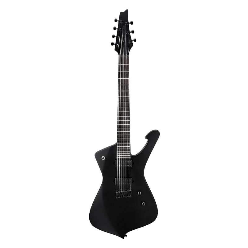 Электрогитара Ibanez ICTB721 Iron Label Iceman 7-String Electric Guitar, Black Flat