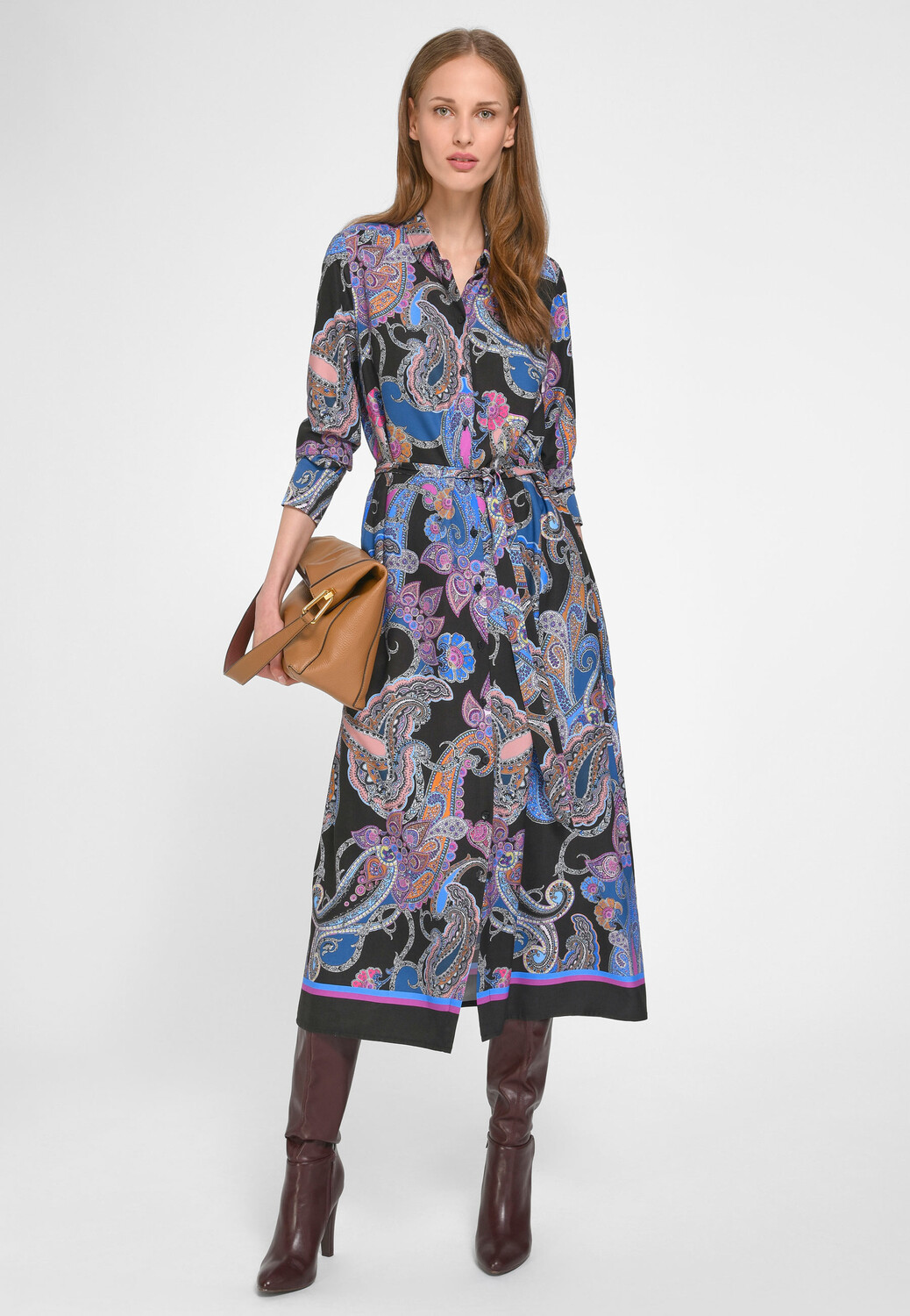 

Платье PETER HAHN Midi Viscose, цвет mixed colors