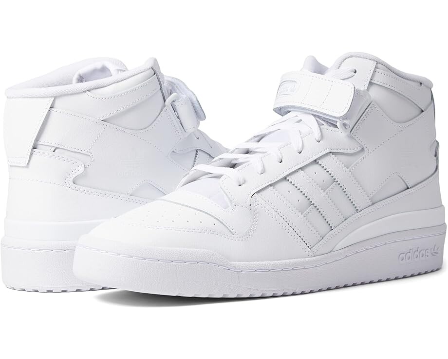 

Кроссовки Adidas Forum Mid, цвет Footwear White/Footwear White/Footwear White