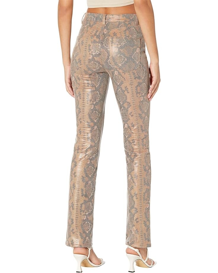 

Брюки AFRM Heston Snake Print High-Rise Straight Leg, цвет Tan/Brown Snake