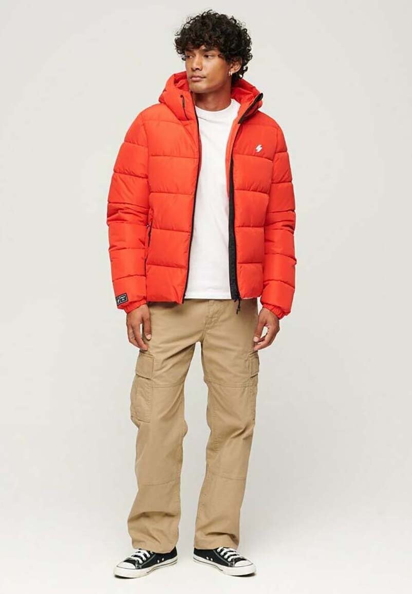 

Куртка Superdry ПУФФЕР, цвет bright red