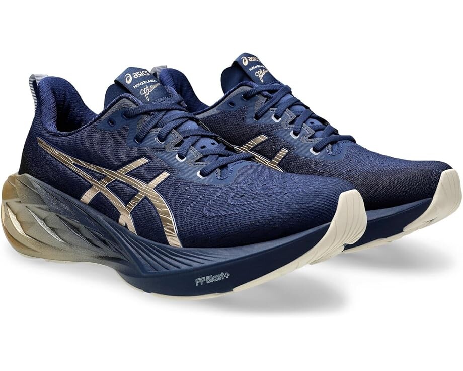 

Кроссовки ASICS Novablast 4 Platinum, цвет Blue Expanse/Champagne