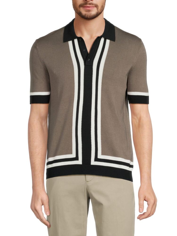 

Поло с контрастными полосками Max 'N Chester, цвет Charcoal Taupe