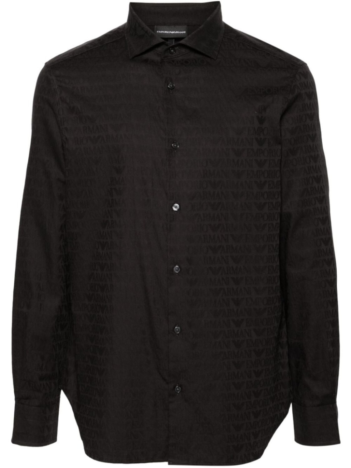 

Emporio Armani рубашка с логотипом, черный