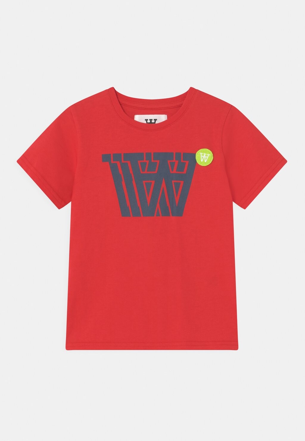 

Футболка с принтом OLA BADGE LOGO KIDS UNISEX Wood Wood, цвет apple red