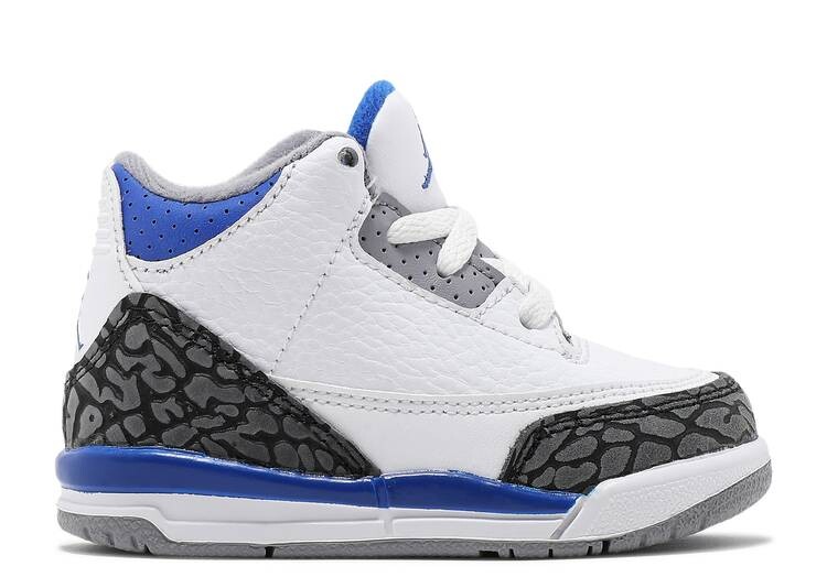

Кроссовки AIR JORDAN 3 RETRO TD 'RACER BLUE', белый