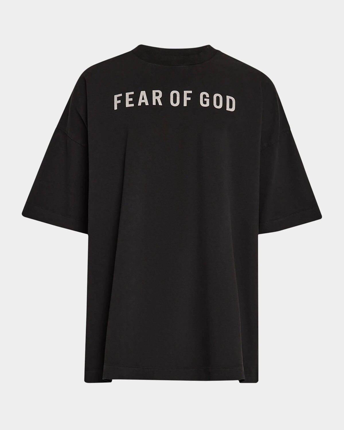 

Мужская непринужденная футболка с логотипом Fear Of God, черный