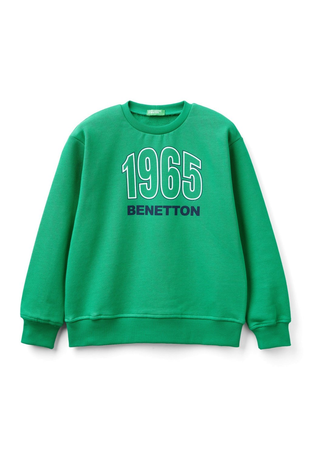 Толстовка WITH LOGO PRINT United Colors of Benetton, зеленый толстовка with logo print united colors of benetton цвет red