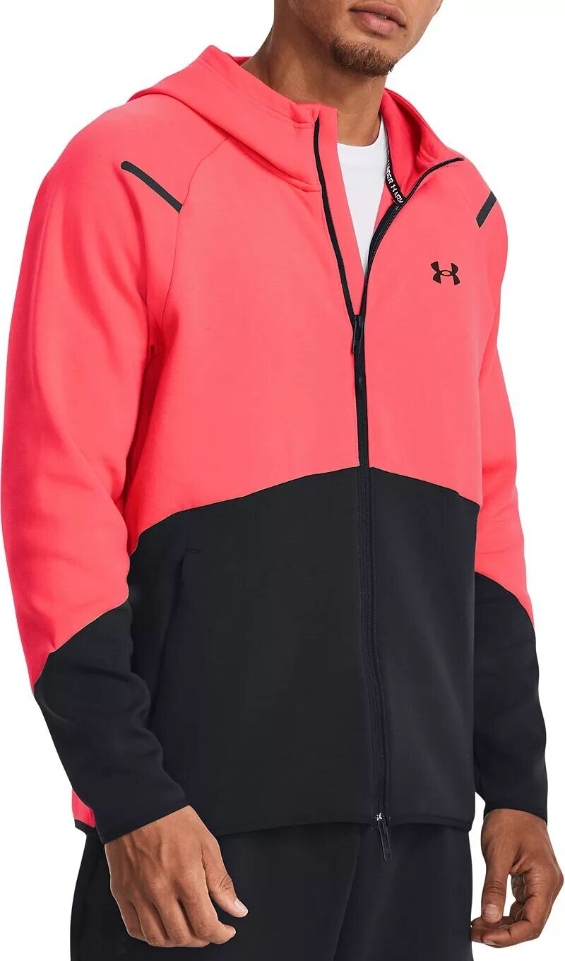 

Мужская худи с молнией во всю длину Under Armour из флиса Unstoppable, черный