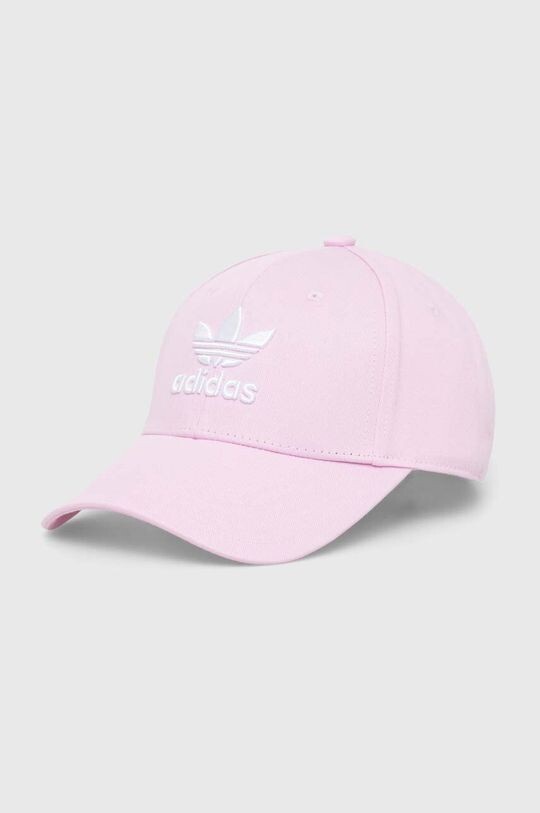 

Бейсболка из хлопка adidas Originals, розовый