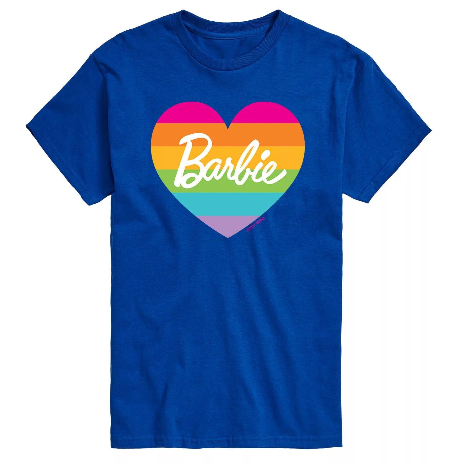 

Футболка Big & Tall Pride с радужным рисунком Barbie, синий