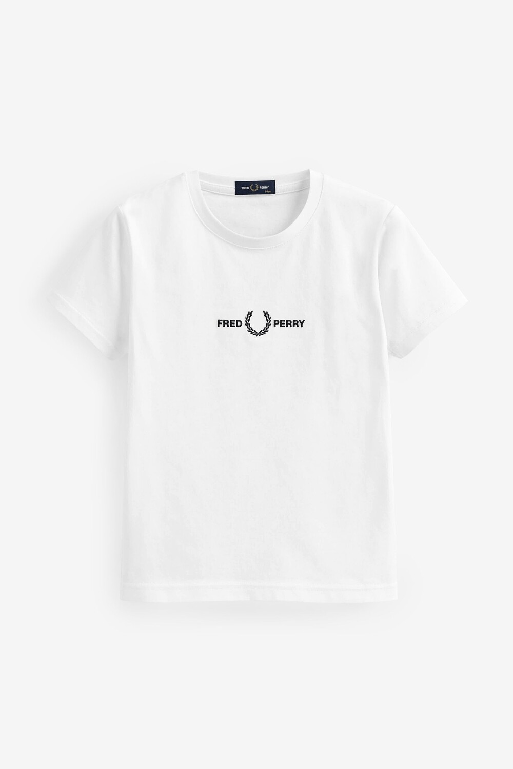 

Детская футболка с вышивкой Fred Perry, белый
