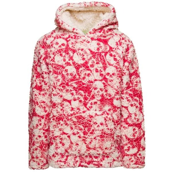 

Футболка and white sweatshirt with all-over skull in fl Erl, красный