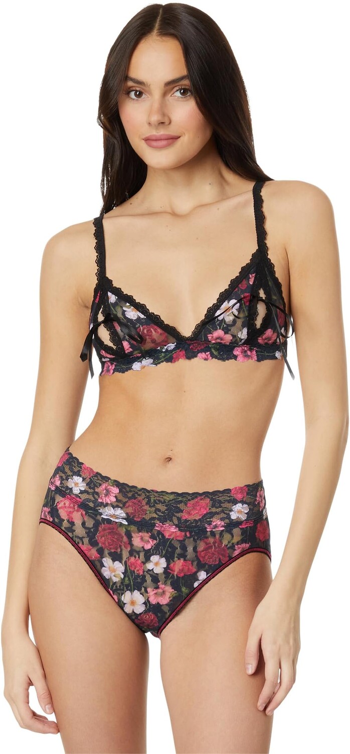 

Открытый бюстгальтер без косточек Papilion Rose Hanky Panky, цвет Am I Dreaming (Floral Print)
