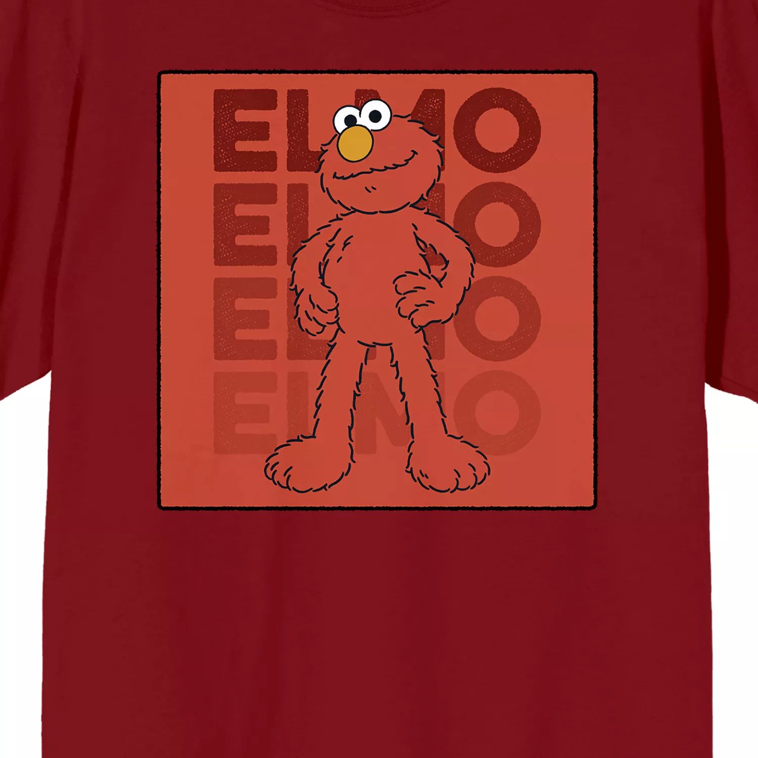 Мужская футболка с персонажем Элмо «Улица Сезам» Licensed Character