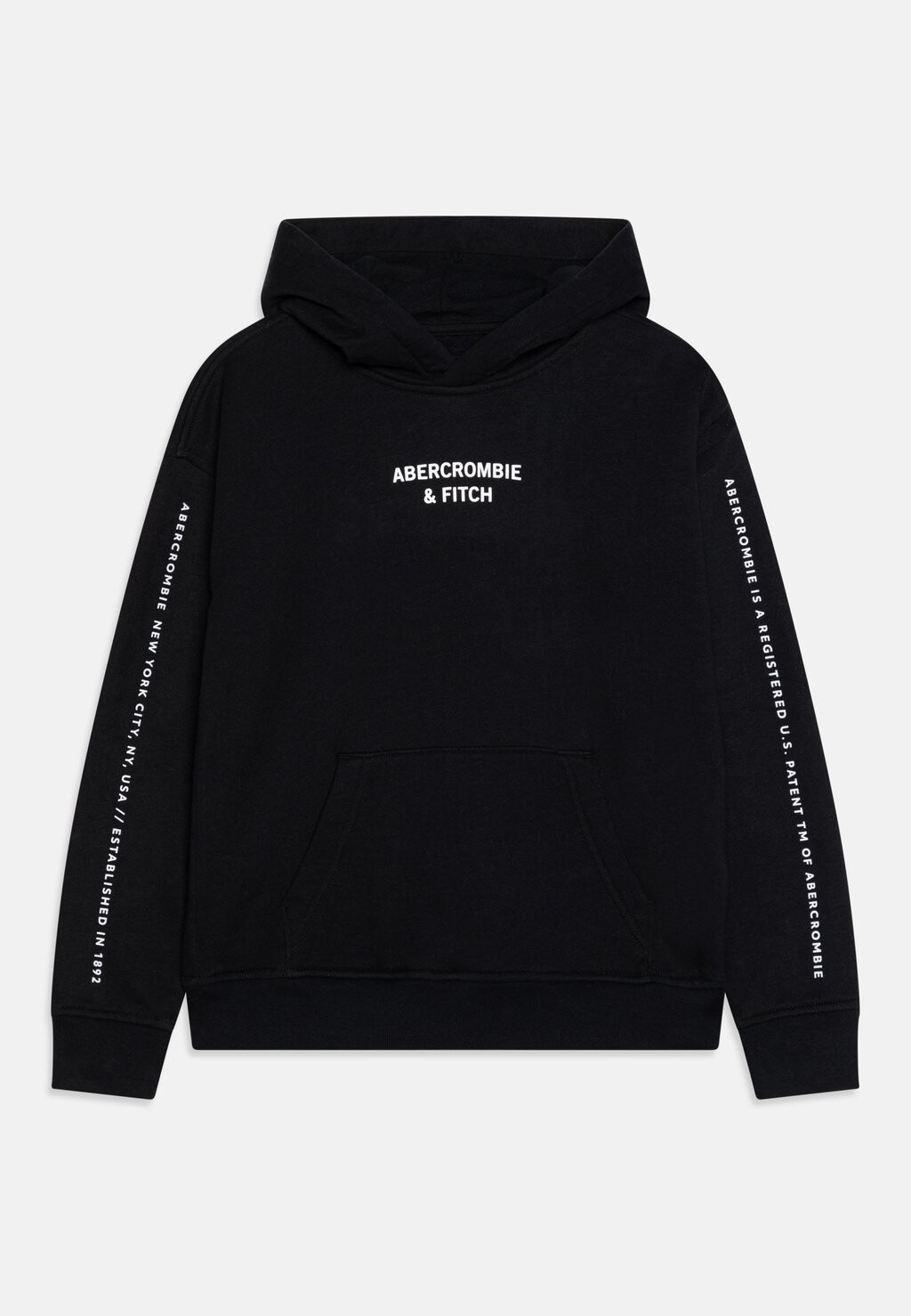 

Толстовка PRINT LOGO POPOVER HOODIE Abercrombie & Fitch, цвет ANTHRACITE