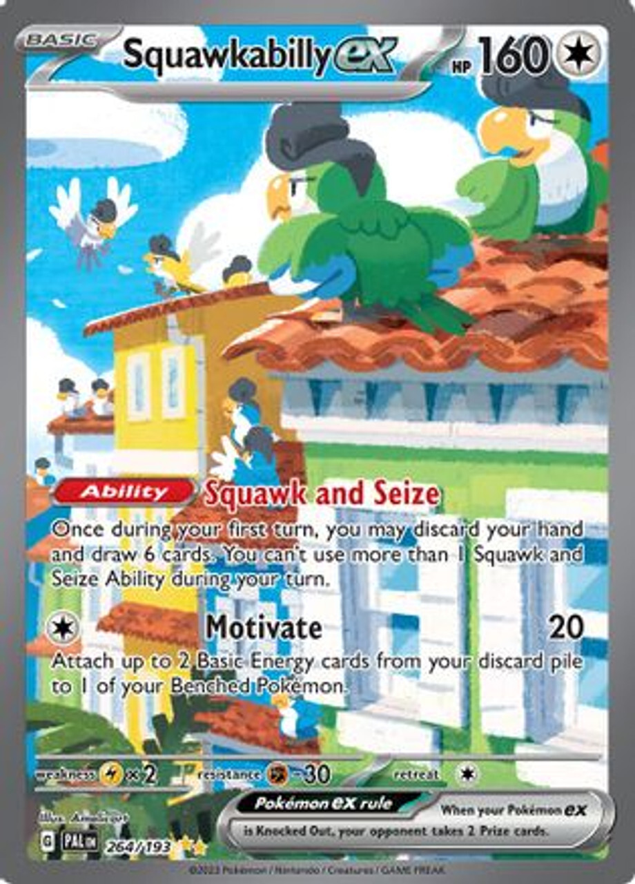 

Карточная игра Squawkabilly ex - 264/193 264 - SV02 Paldea Evolved Holofoil