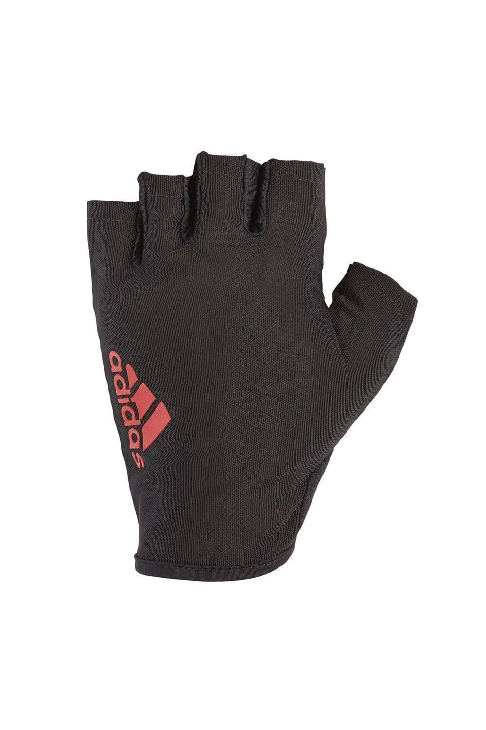 Мужские перчатки Essential для спортзала с половиной пальца Adidas, красный перчатки adidas белый