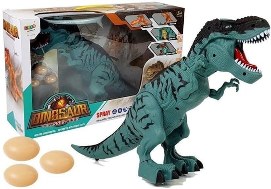 Динозавр Тираннозавр на батарейках Lean Toys фигурки яиц динозавров резиновые присоски lean toys