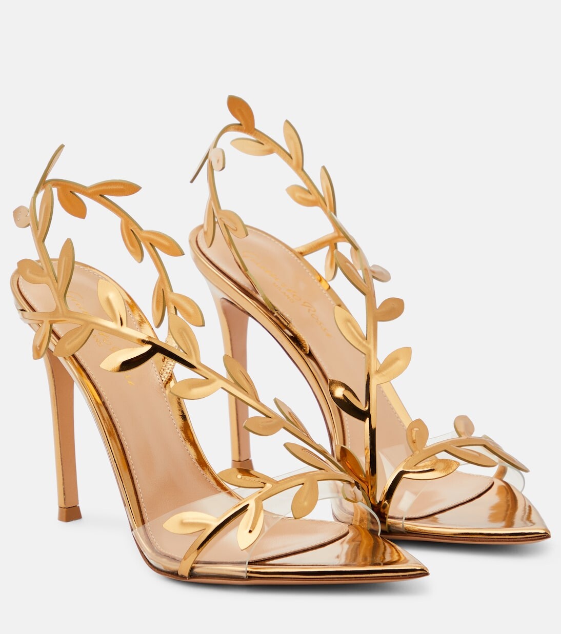 

Кожаные туфли металлик Gianvito Rossi, металлический