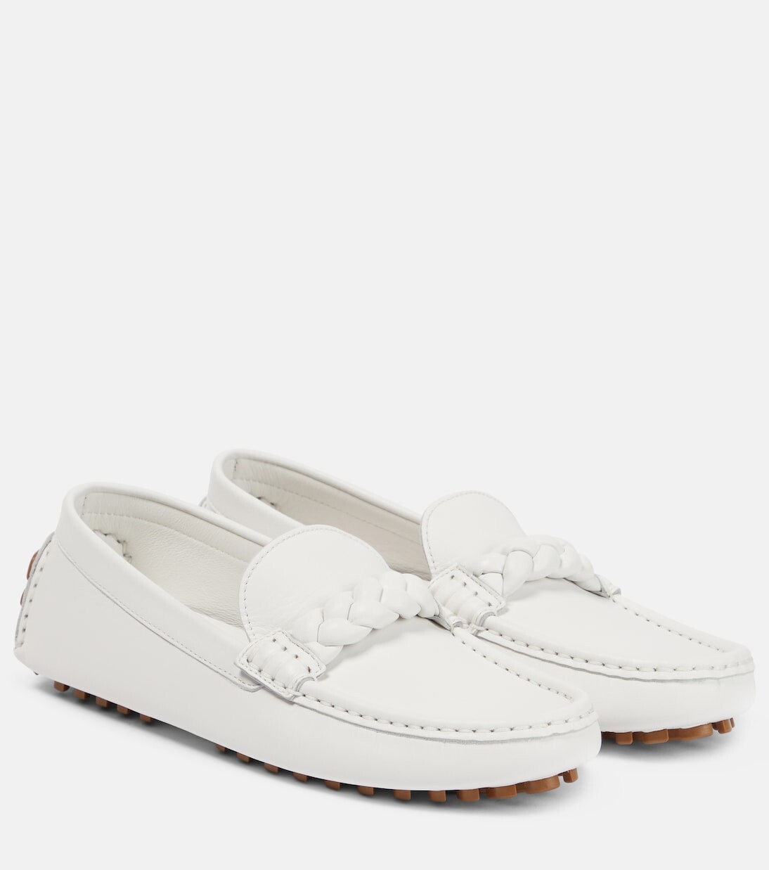 

Кожаные лоферы monza Gianvito Rossi, белый