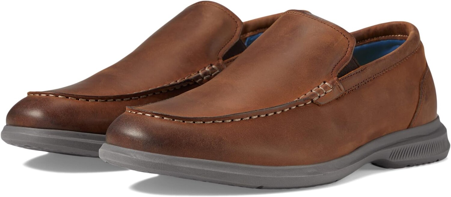 

Лоферы Hamptons Moc Toe Venetian Loafer Florsheim, цвет Brown Crazy Horse
